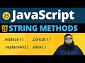 JavaScript String Methods: Master slice(), replace(), replaceAll(), concat() Now! | Class 23.
