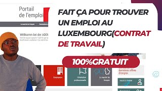 Fait ça pour décrocher un emploi au Luxembourg : Contrat de travail