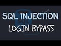 SQL injection Tutorial - Login Bypass