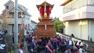 西条祭り 2023 加茂川土手　仲町小川