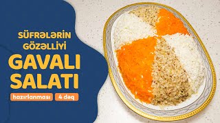 🥗 BAYRAM SÜFRƏNİZƏ GÖZƏLLİK QATACAQ ÇOX DADLI QOZLU GAVALI SALATI - Gavalı salatının hazırlanması