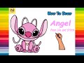 How to draw Angel from Lilo and Stitch easy step by step (2022) | No.9 ARTS