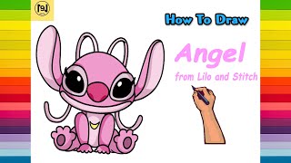 How to draw Angel from Lilo and Stitch easy step by step (2022) | No.9 ARTS