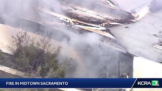 LIVE | LiveCopter 3 has a view of smoke from a fire in Sacramento