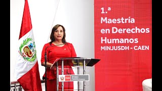 Presentación de la Maestría en Derechos Humanos (CAEN-MINJUSDH)