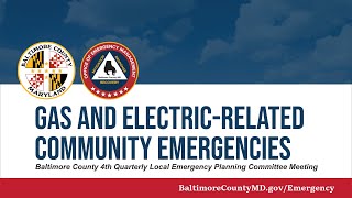 4th Quarterly Local Emergency Planning Committee | Gas and Electric - Related Community Emergencies