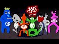 VR 360° New Rainbow Friends But They Pregnant ALL PHASES 🎶 Friday Night Funkin' 360° Animation