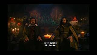 Nandor and lazlo back home with the jersey devil's head#whatwedointheshadows so4eo7