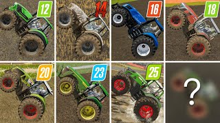 Fs12 Vs Fs14 Vs Fs16 Vs Fs18 Vs Fs20 Vs Fs23 Vs Fs25 | Tractor Comapare | Timelapse