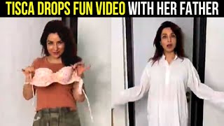 Tisca Chopra's father enters room as she poses with a swimsuit; here's what happened next