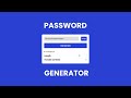 Create Password Generator Using HTML CSS and JavaScript