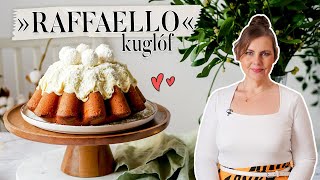 Raffaello kuglóf recept, egyszerű kókuszos sütemény