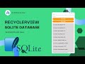 SQLite Database Data View in RecyclerView in Android Studio Java ||SQLite Database Tutorial