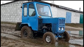 Месим грязь на самодельном тракторе. Off road and homemade tractor