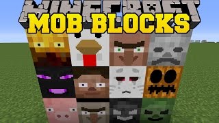 Minecraft: MOB BLOCKS (GAIN THE POWER OF MOBS, \u0026 CREATE THEM!) Mod Showcase