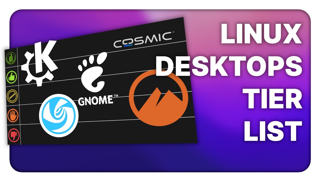 Linux Desktops Tier List For 2025 What S Good And What S Not Youtube