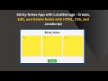 Sticky Notes App with HTML, CSS, and JavaScript | Step-by-Step Guide 📝✨