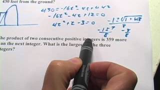 Word Problems with Quadratic Equations