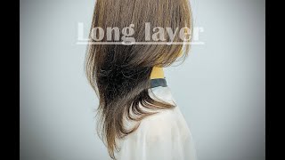 1분 헤어커트/롱레이어/Long layer cut/hair cut/Long hair cut