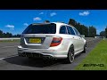 Mercedes C63 AMG W204 Estate Showcase | LOUD Pops & Bangs | Assetto Corsa