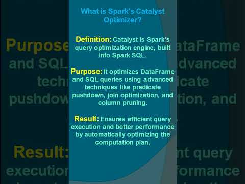 PySpark Data Engineer Interview Questions – What is Spark’s Catalyst Optimizer?