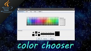 Java color chooser 🎨