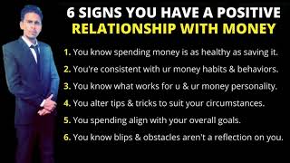 6 Signs You have A positive realationship with Money 💰💸| Anwar Ali Sheikh| Financial Advisor