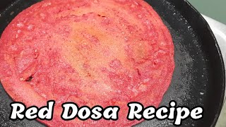 चुकंदर का डोसा - Beetroot dosa - Red dosa recipe - Vinu kitchen