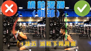 槓鈴深蹲Barbell Squat - 軌跡Track | 黃金多關節運動 槓鈴軌跡直上直下 | 下蹲髖關節先啟動 臀部向後延伸 下蹲至大腿與地面平行 【RobertPIG蘿蔔豬】【健身42】