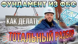 Фундамент Из Блоков ФБС Под Одноэтажный Дом | Видео Инструкция