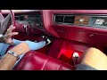 1973 cadillac coupe deville driving video 3 800 original miles slick black cadillac