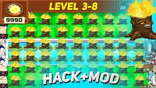 Plants vs Zombies Mod Hack - Unlimited Sun No Reload Unlimited Coin / Level 3-8 Walkthrough
