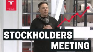 Tesla 2021 Stockholders Annual Meeting October 7, 2021 (Full with Corrected Audio)