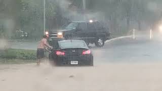 Eskridge Road Flooded, Merrifield, VA, 7/8/19