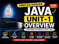 Java Programming Full Overview |Unit1 Complete Explanation |JVM,JDK, JRE,OOP & Basics for Beginners
