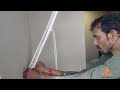 how to install pulley cloth drying hanger on wall pulley