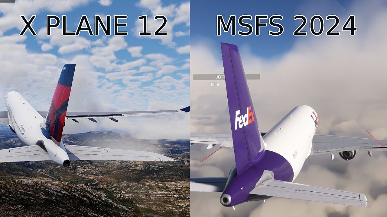 X Plane 12 Vs Msfs 2024 Flying Experience And Physics Comparison Youtube