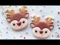 decorated christmas cookies ~ santa mrs clause rudolph u0026 christmas tree