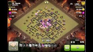 Clash of clans 部落冲突9本天女石胖法002