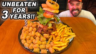 Unbeaten for 3 Years?? Bites’ Quadruple Burger Challenge in Pine River, Minnesot