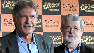 ハリソン・フォード、ジョージ・ルーカスらが来日／映画『インディ・ジョーンズ／クリスタル・スカルの王国』記者会見