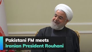 Pakistani FM meets Iranian President Rouhani