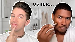 Reacting to Usher's Skin Care Routine
