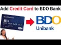 How to add credit card to your BDO online Banking 2023 Tutorial