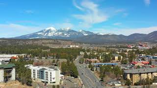 Drone View of Flagstaff, AZ