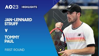 Jan-Lennard Struff v Tommy Paul Highlights | Australian Open 2023 First Round