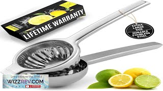 Zulay Extra Large Lemon Squeezer Stainless Steel Easy Squeeze Heavy Duty Review