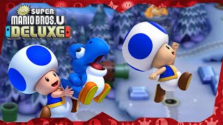 New Super Mario Bros. U Deluxe ᴴᴰ | World 4 (All Star Coins) Solo Blue Toad
