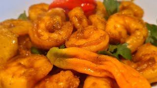 🇸🇷 Surinaamse Garnalen in Pittige Masala Kerrie recept|Surinamese large shrimp in spicy curry|