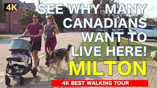 4K MILTON in Ontario | One of the Best Places to Live in CANADA | 2024 Best Walking Tour 🇨🇦